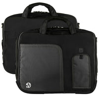 Vangoddy 15.6" Laptop Messenger Bag - Black-Versatile laptop bag  Features accessory pockets for business cards, pens, stylus, and tablets or effortless organization.