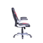TygerClaw Executive High Back Gaming Style Chair, Adjustable Arms, Black/Red (TYFC21029)-Flexible adjustment for seat height