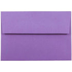 JAM Paper 4bar A1 Envelopes, 3.63 x 5 1/8, Brite Hue Violet Purple Recycled, 100 Pack (15815g)-Violet