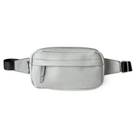 Nicci Waist Bag with Web Strap - Light Grey-Belt Bag