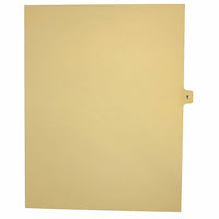 Mark Maker Legal Exhibit Index Tab Buff Single Tabs, 1/15th Cut, Letter Size, No Holes, Letter V, 25 Pack-Buff Single Tabs, 1/15th Cut