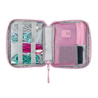Basic Tech BTTCPK Cable/Power Accessories Organizer - Pink-Durable Zipper Closure