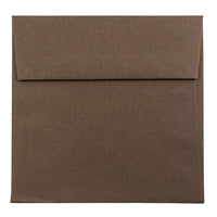 JAM Paper 5.5" x 5.5" Square Envelopes, Chocolate Brown, 1000 Pack (22314939b)-Square invitation envelope