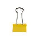 JAM Paper Binder Clips, Small, 19mm, Yellow Binderclips, 5 packs of 25 (334BCYEg)-Yellow