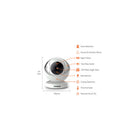 Invidyo Video Baby Monitor - with Night Vision and Two-Way Communication - White-130 degree