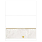 Deluxe Bottom Laser Cheque Tan with Gold Hologram, French, 8.5" x 11", 500 Pack-Laser cheque with hologram