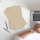JAM Paper Vellum Bristol Cardstock, 11 x 17, 67 lb. Tan, 50 Pack (16932840)-Quantity: 50 Sheets per Pack