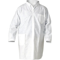 Kimberly-Clark Professional, Kleenguard A20 Lab Coats, Sms, White, Large - 10 Pack-Colour: White