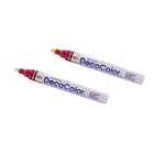 Marvy Uchida Broad-Point Opaque Paint Markers - Crimson Lake - 2 Pack-Marker Tip: Broad Point