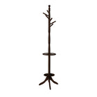 Monarch Specialties 2005 Coat Rack with Umbrella Holder - Dark Cherry -Leaving you free to pile on the coats, jackets and hats, this solid wood coat rack with umbrella stand holds everything in place. The original turned post with multiple hanging pegs, takes a creative spin on this functional coat rack and umbrella holder. A beautiful cappuccino finish, and a sturdy pedestal base brings plenty of stylish storage into your living space. Its simplicity makes it easy to organize your entryway, hallway or livi