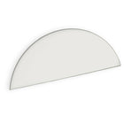 Azar Displays White Half Round Header Sign, 5.5" x 13.5" (700037)-Half Round