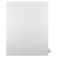 Mark Maker Legal Tabs - Letter Size - White - 1/25th cut - 25 tabs per package - 5 packages Pack - Number 174-White Single Tabs