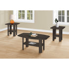 Monarch Specialties 7873P Table Set - 3Pcs Set/Brown Oak-Draw attention to your decor with a stylish brown oak wood-look table set for your living room