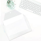 JAM Paper Plastic Envelopes with Snap Closure, Legal Booklet, 9.75 x 14.5, Clear Poly, 12 Pack (34830)-Material: plastic