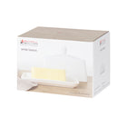 Maxwell & Williams Basic Butter Dish - White - 2 Pack-6.25"