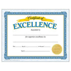 Trend Enterprises 8 1/2" x 11" Certificate of Excellence, 180 Pack (T-11301)-Size: 8 1/2"(L) x 11"(W)