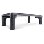 Allsop Height-Adjustable Monitor Stand - Black-Dimensions: 15.8" W x 9.5" D x 2.8-4.0" H