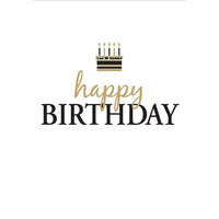 Millbrook Studios 5-3/8" x 7-3/4" Happy Birthday Greeting Cards and Envelopes, 18 Pack (06296)-Printed on uncoated card stock