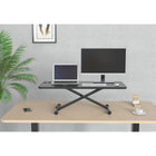 ShoppingAll Height Adjustable Sit-Stand Compact Portable Tabletop - Black-7