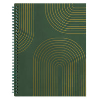 Staples Ruled Coil Notebook - 8"W x 10"L - Green Arches - 80 Sheets-Ruled