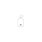 Wamaco Retail Tag JS 1-1/8"W x 1-3/4"H with String - 1000 Pack-Use for inventory decription and pricing