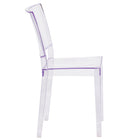 Flash Furniture Phantom Series Stacking Side Chair - Transparent-Transparent Crystal Finish