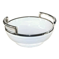 Elegance Ceramic Bowl with Plain Handles (72180)-Serving Bowl