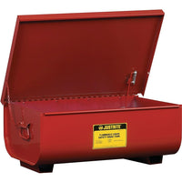 Justrite Steel Bench Top Rinse Tanks, 24" x 16" x 8 3/4", 11 Gal-Large parts (up to 16" x 35") can be totally immersed