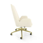 MidMod by Union & Scale Fabric Manager Chair - Cream-Adjustable seat height, tilt tension, and tilt lock