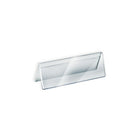 Azar Displays 3" x 11" Double Sided Nameplates, Clear, 10 Pack (192806)-Great for offices, schools, business and much more
