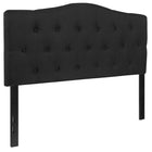 Flash Furniture Cambridge Tufted Upholstered Full Size Headboard - Black Fabric-Panel Headboard