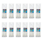 CTG Brands 3-Sized Cable Ties, 11", White, 1440 Pack-Packaging: includes total of 1440 cable ties (24 packs of 60)
