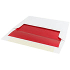 JAM Paper A6 Foil Lined Envelopes, 4.75 x 6.5, White with Red Lining, 250 Pack (3243655H)-Paper Weight: 24 lbs.