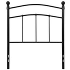 Flash Furniture Woodstock Decorative Black Metal Twin Size Headboard-Contemporary Style