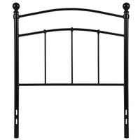 Flash Furniture Woodstock Decorative Black Metal Twin Size Headboard-Contemporary Style