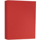 JAM Paper Matte Cardstock, 8.5" x 11", 130 lb. Red, 25 Pack (295731621)-Size: 8.5 x 11 inches