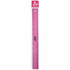 JAM Paper Stainless Steel Ruler with Non-Skid Backing - 12" - Fuchsia - 12 Pack-Quantity: 12 Rulers per Pack