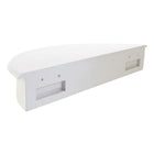 kieragrace Providence Morris Half Moon Shelf - White, Matte Finish-Holds a maximum of 20 lbs each