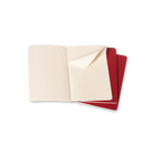 Moleskine Cahier Ruled Journal - 5" x 8.25" - Cranberry Red - 3 Pack-80 pages, Ruled Format