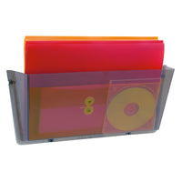 Deflecto Unbreakable DocuPocket  - 1 Pocket - Legal Size - Smoke-Wall File