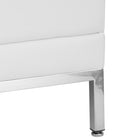 Flash Furniture HERCULES Imagination Series Contemporary Melrose Leather Middle Chair - White-Melrose White LeatherSoft Upholstery