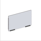 Mark Maker Modular Sneeze Guard Side - 35.5" W x 23.5" H panel 1/4" Clear Acrylic -2 8" aluminum bottom rails - 18" living hinge-Our clear modular sides are to be combined with the modular fronts as an extension for extra protection.