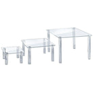 Azar Displays 6"H x 8"W x 8"D - 10"H x 16"W x 16"D Acrylic Square Riser Display, 3 Pack (515306)-Made from acrylic