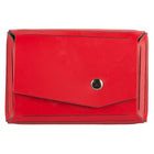 JAM Paper Leather Business Card Case, Angular Flap, Red, 5 Pack (2233317461g)-Red
