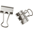 Staples Binder Clips - Mini 3/5" - Silver - 40 Pack-Tempered steel clips