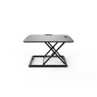 TygerClaw 23.5"W Height-Adjustable Standing Desktop Workstation - Black-The top surface measures 26” x 18.5” providing plenty of space for different monitor and laptop setups