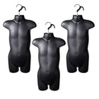 Eddie's Child Hanging Forms - Hard Plastic - Black - 3 Pack (155745-3)-Child Hanging Forms - Hard Plastic