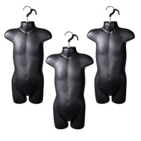 Eddie's Child Hanging Forms - Hard Plastic - Black - 3 Pack (155745-3)-Child Hanging Forms - Hard Plastic