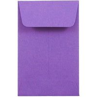 JAM Paper #1 Coin Envelopes, 2.25 x 3.5, Gravity Grape Purple, 50 Pack-Coin Envelopes