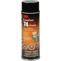 3M Foam & Fabric Spray Adhesive, Orange, Aerosol Can, 24 Oz. - 3 Pack-Colour: Orange